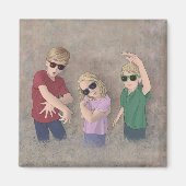 Aimant 3 Munchkins (Devant)