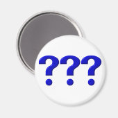 Aimant 3 Points de question (Recto/Verso)