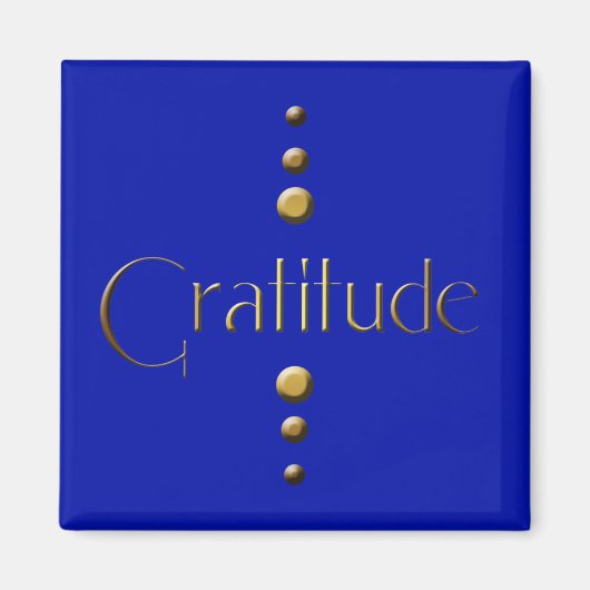 Aimant 3 points Gold Block Gratitude & Blue Arrière - pla (Devant)
