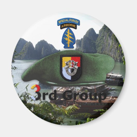 Aimant 3e Groupe des forces spéciales Vis d'anciens comba (Devant)