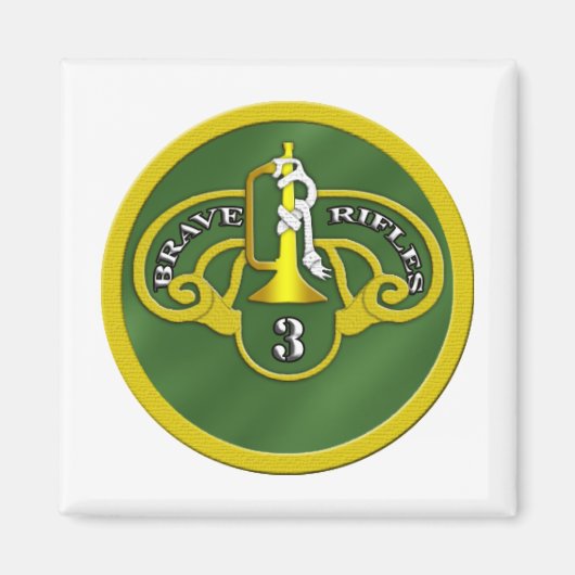 Aimant 3e Régiment blindée de calvaire (Devant)