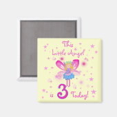 Aimant 3e T-shirts et cadeaux d'anniversaire Little Angel (Recto/Verso)