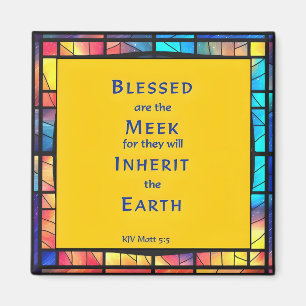 Aimant 3ème Béatitude du Sermon de Jésus sur le Mont