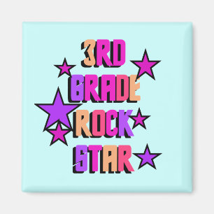 Aimant 3ème T-shirts et cadeaux de vedette du rock de