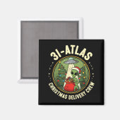 Aimant 3i_atlas Christmas Delivery Crew Alien Santa Space (Recto/Verso)