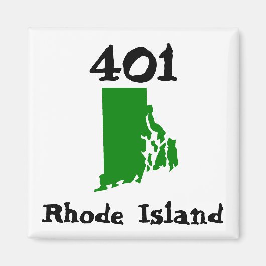 Aimant 401, indicatif régional de Rhode Island (Devant)