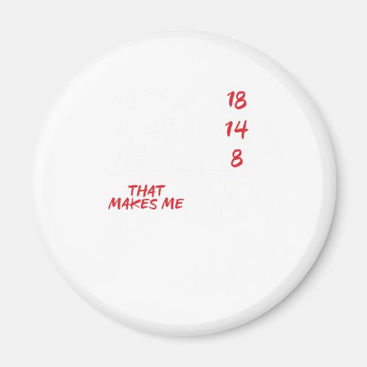 Aimant 40 e Birthday Gift for Men and Women 1980 (Devant)