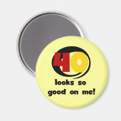 Aimant 40 Semblables T-shirts et cadeaux sur moi (Recto/Verso)