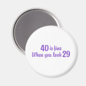Aimant 40e anniversaire (Recto/Verso)