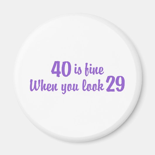 Aimant 40e anniversaire (Devant)
