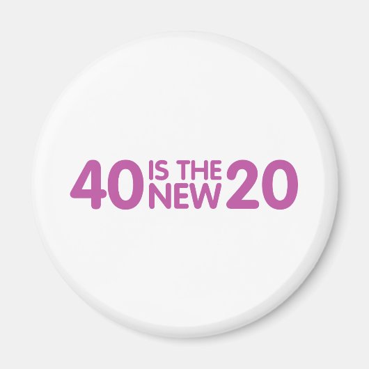 Aimant 40e anniversaire (Devant)