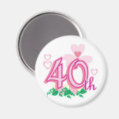 Aimant 40e anniversaire (Recto/Verso)