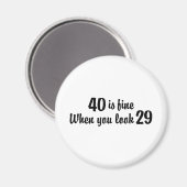 Aimant 40e anniversaire (Recto/Verso)