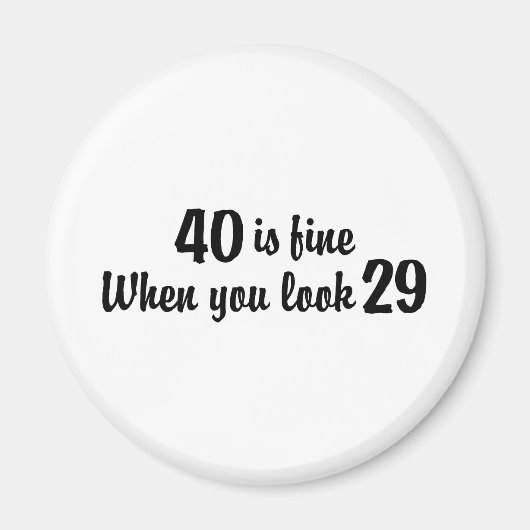 Aimant 40e anniversaire (Devant)