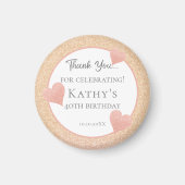 Aimant 40e Anniversaire de fête Cadeau coucher de soleil  (Devant)