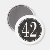 Aimant #42 Cercle noir (Recto/Verso)