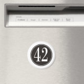 Aimant #42 Cercle noir (In Situ (Lave-vaisselle))