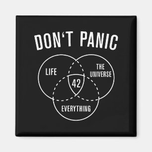 Aimant 42 Réponse à la vie à l'univers et à tout Ne pa