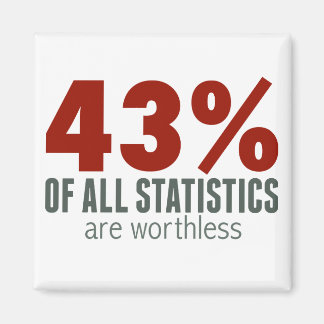 Aimant 43% de toutes les statistiques (sont sans valeur)