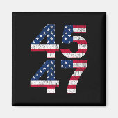 Aimant 45 47 2024 Président Vintage (Devant)