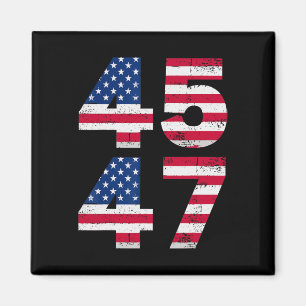 Aimant 45 47 Trump Président américain Vintage Drapeau am