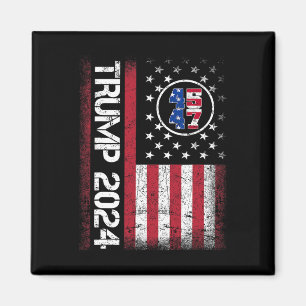 Aimant 45 47 We The People 2024 Se Trouve Avec Le Drapeau