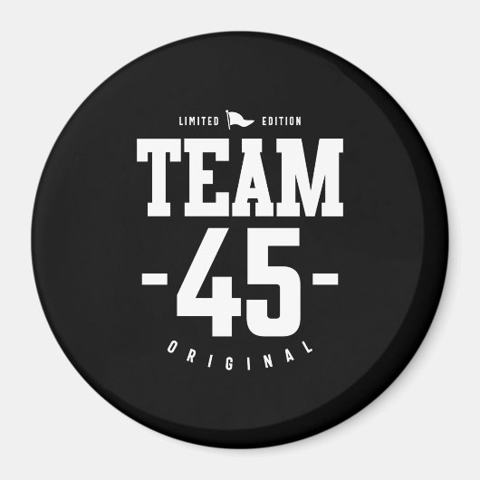 Aimant 45 ans - 45e anniversaire drôle cadeau (Devant)