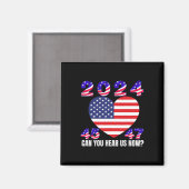 Aimant 45 Et 47 Président Donald Trump Drapeau Américain (Recto/Verso)