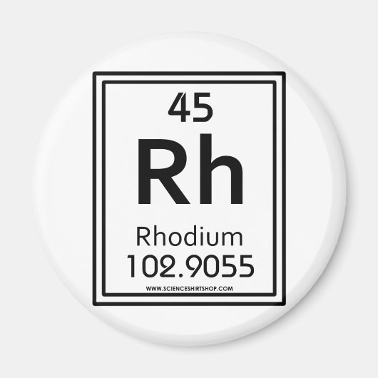 Aimant 45 Rhodium (Devant)