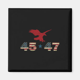 Aimant 47 Trump 2024 élection du président Eagle patrioti