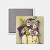 Aimant 4882 Noël des Snowmen (Recto/Verso)