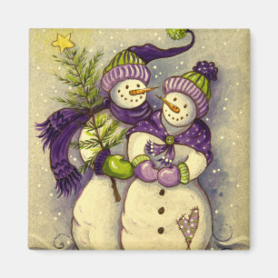 Aimant 4882 Noël des Snowmen