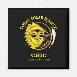 Aimant 4.08.24 Total Solaire Eclipse 2024 Erie Pennsylvan