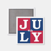 Aimant 4 juillet (Recto/Verso)