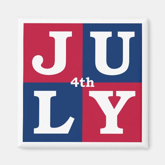 Aimant 4 juillet (Devant)