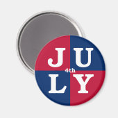 Aimant 4 juillet (Recto/Verso)