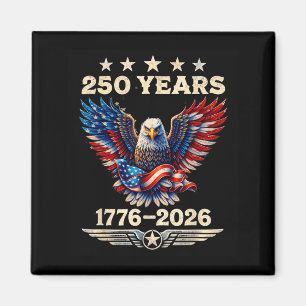 Aimant 4 juillet 1776 2026 Rétro 250 Ans