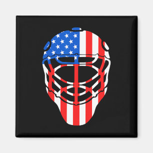Aimant 4 Juillet 4 Juillet Hockey Goalie Mask American Fl
