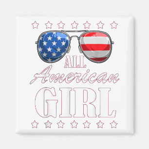Aimant 4 juillet America Independence Day Patriot USA Fem