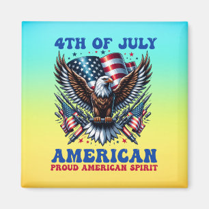Aimant 4 juillet American Eagle Sublimation-61001