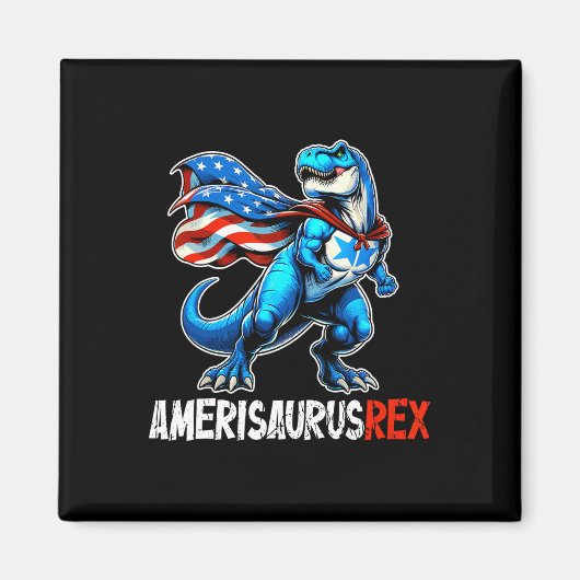 Aimant 4 juillet Amerisaurus T Rex Drôle (Devant)