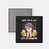 Aimant 4 juillet Bière Brandon Trump Bière Ameri (Recto/Verso)