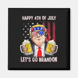 Aimant 4 juillet Bière Brandon Trump Bière Ameri