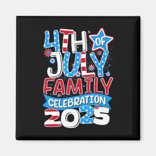 Aimant 4 juillet Fête familiale 2025 Famille Matchin