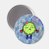 Aimant 4 juillet Feu de travail Holiday Freedom Pickle (Recto/Verso)