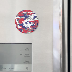 Aimant 4 juillet, Jour de l'Indépendance, Gris Camouflage