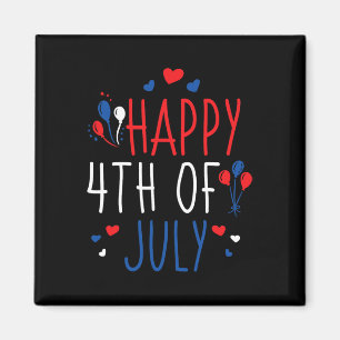Aimant 4 juillet Joyeux drapeau 4 juillet américain