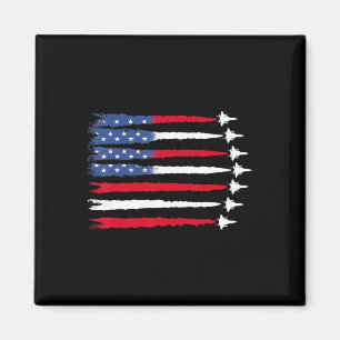 Aimant 4 juillet Patriotique Rouge Bleu Bleu Américain Dr