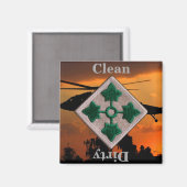 Aimant 4e division d'infanterie vietnam irak vétérans de (Recto/Verso)