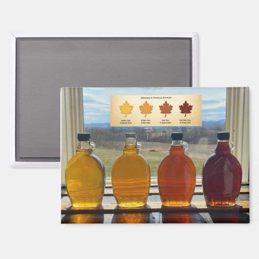 Aimant 4e grade d'aimant au sirop d'érable (Recto/Verso)